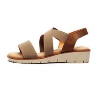 Fleet & Foster Freesia Womens Wedge Sandals Brown 4 UK