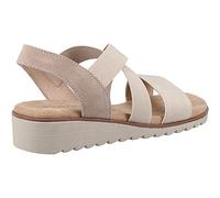 Fleet & Foster Freesia Womens Wedge Sandals Beige 5 UK
