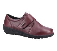 Fleet & Foster Herdwick Dark Red Leather Female Touch Fastening Ladies Shoes