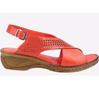 Fleet & Foster Judith Womens Wedge Sandals Red 5 UK