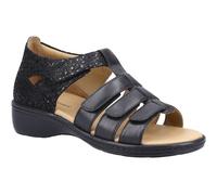 Fleet & Foster Julie MEMORY FOAM Sandal Womens - Black - Size UK 3
