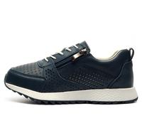 Fleet & Foster June Womens Leather Trainers Size: 5 Colour : Navy