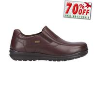 Fleet & Foster Magpie Mens WATERPROOF MEMORY FOAM Leather Formal Shoes Brown