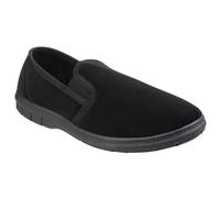 Fleet & Foster Mens John Twin Gusset Memory Foam Slipper FS3817