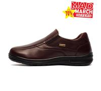 Fleet & Foster Magpie Mens WATERPROOF MEMORY FOAM Leather Formal Shoes Brown