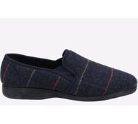 Fleet & Foster Mitchell Slipper Mens - Navy Mixed Material - Size UK 11