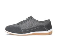 Fleet & Foster Mombassa Womens Grey Leather Shoe - Size 8 UK - Grey