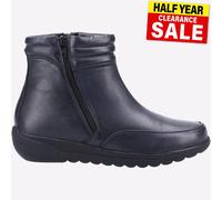 Fleet & Foster Morocco Twin Zip Ankle Boot Navy
