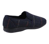 Fleet & Foster Navy Mitchell Chequered Slipper