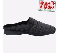 Fleet & Foster Neal Mule Mens Casual Comfort Durable Slip On Slipper