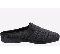 Fleet & Foster Neal Mule Slipper Mens - Grey Mixed Material - Size UK 9