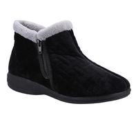 Fleet & Foster Perendale Women's Slipper Boots Memory Foam, Zip Side, Faux Fur Lined Pink UK 3