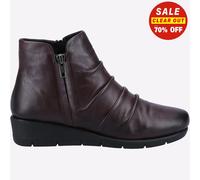 Fleet & Foster Plockton Ankle Boot Female Bordeaux UK Size 3