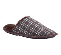 Fleet & Foster Rhys Chequered Slip-On Mens Mule Slippers