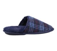 Fleet & Foster Rhys Mule Slipper Navy Luxury padded upper, The inner is adorne