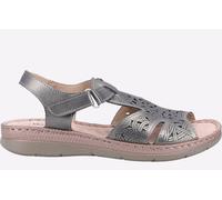 Fleet & Foster Ruth Womens Leather Sandals | Sandals | Metal / Silver | UK Size 6