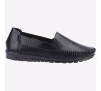 Fleet & Foster Shirley Womens Leather Dress Formal Fashion Slip-On Loafers Black