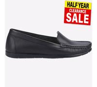 Fleet & Foster Tiggy Womens Designer Smart Fashion Leather Loafers Black