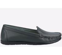 Fleet & Foster Tiggy Womens Loafer Shoes | Slip On Shoes | Green | UK Size 5