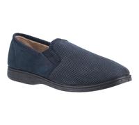 Fleet & Foster Tim Navy Flocking Male Classic Mens Slippers