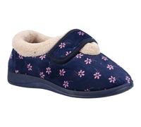 Fleet & Foster Tunnis Navy Textile Female Touch Fastening Ladies Bootees