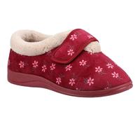 Fleet & Foster Tunnis Red Textile Female Touch Fastening Ladies Bootees