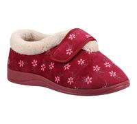 Fleet & Foster Tunnis Womens Memory Foam Slippers Warm Lined Touch Strap Cosy