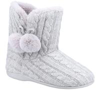 Fleet & Foster Apple Womens Grey Bootie Slipper - Size 6 UK - Grey