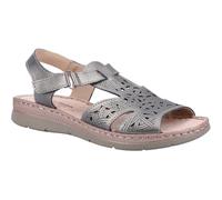 Fleet & Foster Womens Sandals Metallic Adults Ladies Strappy Easy Fasten Ruth