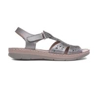 Fleet & Foster Womens Sandals Metallic Adults Ladies Strappy Easy Fasten Ruth