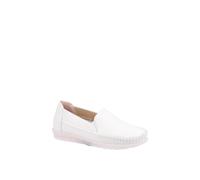 Fleet & Foster Shirley Leather Womens - White - Size UK 3