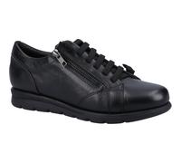 Fleet & Foster Womens Slip On Shoes Polperro Leather Memory Foam Black UK Size
