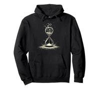 Fleeting Time - Birds Leaving the Hourglass Pullover Hoodie