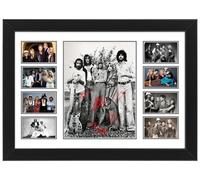 Fleetwood Mac Autographed Collage Poster Print - Vintage Style Music Wall Art Unique Gift for Music Lovers - Wall Decor - Office, Home, and Kitchen (Framed, A4 (12x8" - 30x20cm))