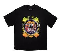 Fleetwood Mac Circle Floral Logo Limited Edition 999 Only Oversized Boxy T Shirt L Black