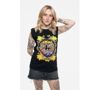 Fleetwood Mac Circle Floral Logo Tank Top in Black | Size: Medium Fleetwood Mac Black M