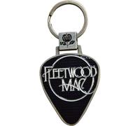Fleetwood Mac Classic Logo Plectrum Keyring in Black Fleetwood Mac Black One Size