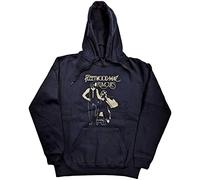 Fleetwood Mac Hoodie Rumours Band Logo Official Unisex Navy Blue Pullover L