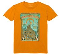Fleetwood Mac Orange Peacock Logo Printed Short-Sleeved Ringspun Cotton T-Shirt L