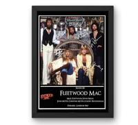 Fleetwood Mac Signed Autograph Print Poster Black Framed Mounted Wall Art (10x12) Actor Artwork for Home & Office Decor Gift