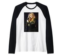 Fleetwood Mac Singer Stevie Nicks Live 1990 Raglan Baseball Tee