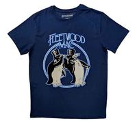 Fleetwood Mac T Shirt Penguins Band Logo Official Unisex Denim Blue XXL
