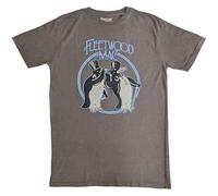 Fleetwood Mac T Shirt Penguins Band Logo Official Unisex Grey