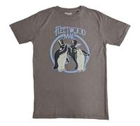 Fleetwood Mac T Shirt Penguins Band Logo Official Unisex Grey XL
