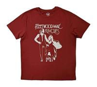 Fleetwood Mac T Shirt Rumours Band Logo Official Unisex Red L