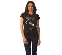 Fleetwood Mac T Shirt Rumours Band Logo Official Womens Skinny Fit Black L
