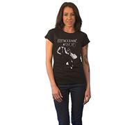 Fleetwood Mac T Shirt Rumours Band Logo Official Womens Skinny Fit Black M