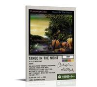 Fleetwood Mac Tango in The Night Waterproof Canvas Poster Anti-fingerprint Wear-resistant Decorative Painting Long-lasting And Durable Suitable for Entrance CorridorFrame-style12x18inch(30x45cm)