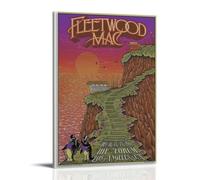 Fleetwood Mac Waterproof Canvas Poster Wall Art HD UV Resistant Print Suitable for Living Rooms And Hallways And Makes A Great GiftFrame-style08x12inch(20x30cm)