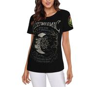 Fleetwood Music Mac* Band T Shirt Tee for Women Vintage Print T-Shirts Novelty Graphic Tops Tees Gift Idea Black XX-Large